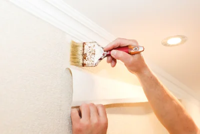 Pose de papier peint à Wittring — revêtements muraux et toiles de verre